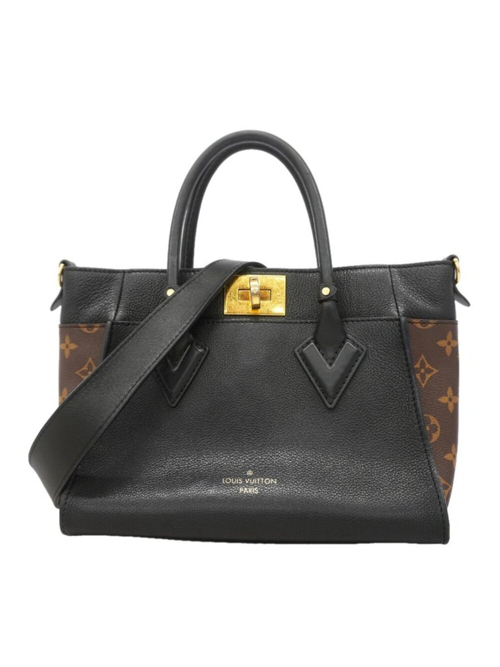 Louis Vuitton Handbag Monogram on My Side PM Brown Noir 2-Way Bag